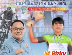 Peringkat 4 di Mountain Bike Thailand, Rizki Terima Apresiasi Wakil Ketua I DPRD Kotabaru