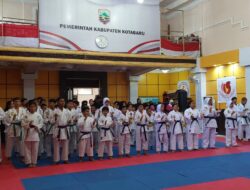 57 Karateka Ikuti Ujian Kenaikan Tingkat Semester 1 Tahun 2026 INKAI Kotabaru