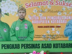 Ketua Persinas ASAD Kotabaru Ucapkan Selamat atas Dilantiknya Awaludin Sebagai Ketua KONI 2026-2030