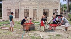 Pastikan Siap Huni Saat Lebaran, LDII Desa Teluk Aru Kebut Bangunan Kamar Tamu