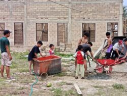 Pastikan Siap Huni Saat Lebaran, LDII Desa Teluk Aru Kebut Bangunan Kamar Tamu