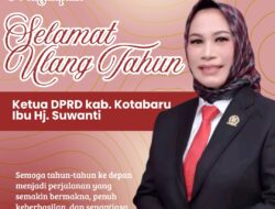 Momen Hari Ulang Tahun Ke- 46 Ketua DPRD Kotabaru, Ketua PWI Kotabaru Ucapkan Selamat