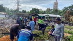 Pulihkan Harapan Korban Kebakaran, Bersama Pemdes Tarjun, LDII Bahu-Membahu Bangun Kembali Rumah Warga