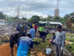 Pulihkan Harapan Korban Kebakaran, Bersama Pemdes Tarjun, LDII Bahu-Membahu Bangun Kembali Rumah Warga