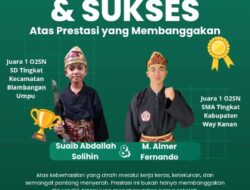 2 Pendekar Cilik Persinas ASAD Way Kanan Borong Medali Emas di Ajang O2SN SD dan SMA