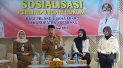 Pemkab Kotabaru Gelar Sosialisasi Perlindungan Hukum Bagi Pelaku Usaha Mikro
