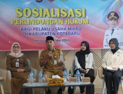 Pemkab Kotabaru Gelar Sosialisasi Perlindungan Hukum Bagi Pelaku Usaha Mikro