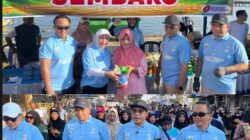Pemkab Kotabaru Gelar Jalan Sehat Dan Tukar Sampah Dengan Sembako Dihadiri Ketua DPRD