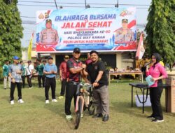 Sambut Hari Bhayangkara ke-80, Polres Way Kanan Gelar Olahraga Bersama dan Dukung Ketahanan Pangan.