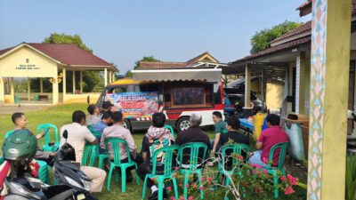 Polres Way Kanan Gelar Nobar Piala Dunia 2026, Warga Antusias Saksikan Portugal Vs Kroasia