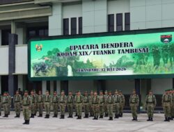 Kapoksahli Kodam XIX Tuanku Tambusai Bacakan Amanat Kasad, Tegaskan Disiplin dan Integritas Prajurit