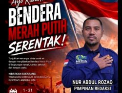Sambut HUT RI Ke-81, Media Generasi News Indonesia Imbau Masyarakat Kibarkan Bendera Merah Putih Serentak