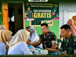 Sambut HUT Kodam XXI/Raden Intan, Kodim 0427/Way Kanan Gelar Bakti Kesehatan Gratis untuk Masyarakat