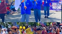 SMA Budi Utomo Kotabaru Ikuti Karnaval HUT Ke-81 RI, Tampilkan Atraksi Pencak Silat Yang Memukau Publik