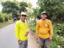 Aksi Gotong Royong LDII, Kades Gunung Sari Berharap Pemda Kotabaru Rapikan Bahu Jalan Menuju  Wisata Hutan Meranti