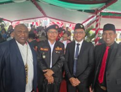 Perkuat Sinergi Daerah, Pengurus SENKOM Mimika Hadiri Upacara HUT Ke-81 RI di Pusat Pemerintahan