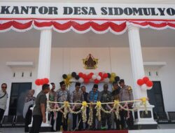 Perkuat Layanan Publik Desa, Bupati Kotabaru Resmikan Kantor Desa Sidomulyo