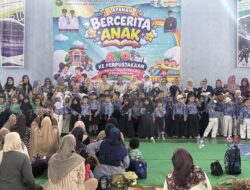 Wujudkan Kotabaru Cerdas, Dispersip dan PT Arutmin Gelar Story Telling Bagi Ratusan Anak PAUD